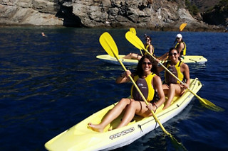 Kayak doble en Roses (Girona)