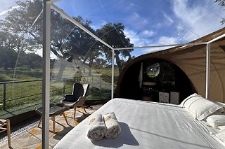 Una noche en burbuja para 2 en Finca El Cortiñal en Valencia de Alcántara ( Cáceres)