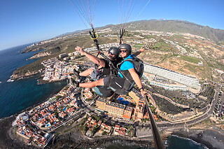 Un vuelo sensation en parapente para 1 en Daydream Paragliding en La Escalona (Santa Cruz de Tenerife)