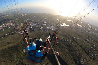 Un vuelo sensation en parapente para 1 en Daydream Paragliding en La Escalona (Santa Cruz de Tenerife)