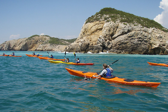 Alquiler kayak doble sin guía en Vilanova i la Geltrú (Barcelona)