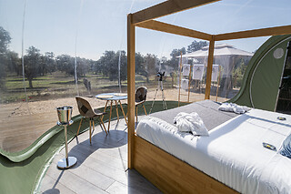 Una noche en una burbuja con desayuno en sky Buble en El Toril Glamping Experience- Sky Buble en Velada (Toledo)