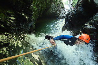 Barranquismo Cascada del Duratón en Madrid