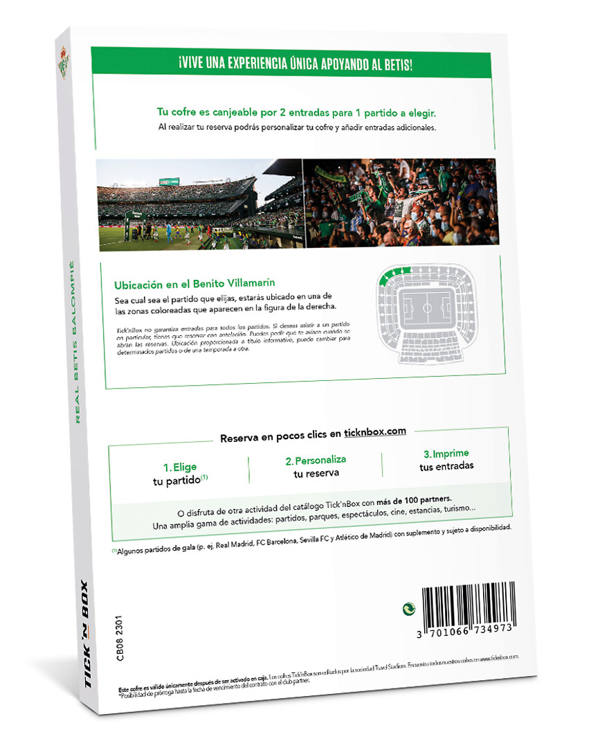 Especial Comunión: Real Betis Balompié - 2 entradas