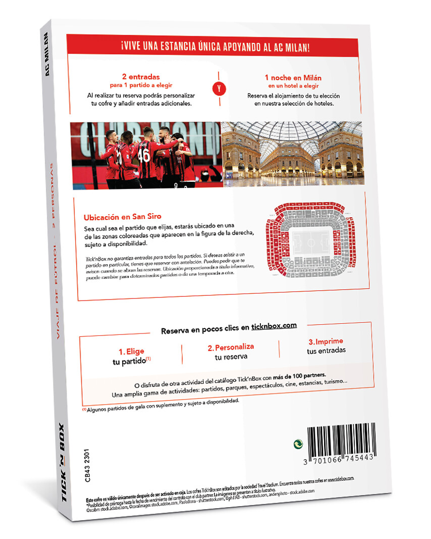AC Milan - 1 partido + 1 noche