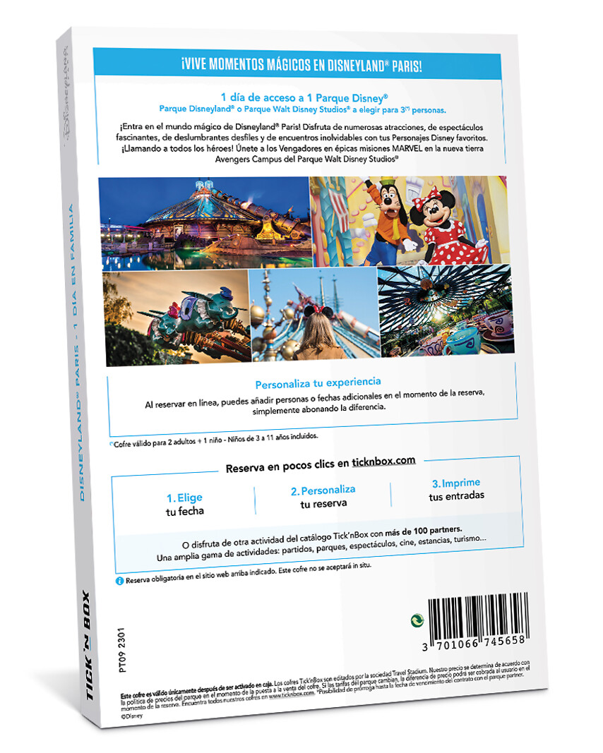 Especial Comunión: Disneyland París en Familia 1 día / 1 parque