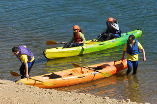 Iniciación a las canoas en Valdesalor (Cáceres)