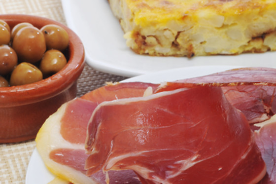 Interjamón en Trevélez (Granada)