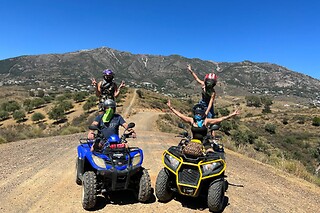 Una ruta en quad para 2 en Aventouralia en Las Lagunas de Mijas (Málaga)