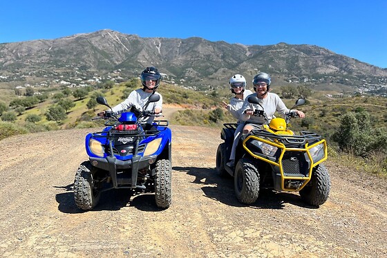 Una ruta en quad para 2 en Aventouralia en Las Lagunas de Mijas (Málaga)