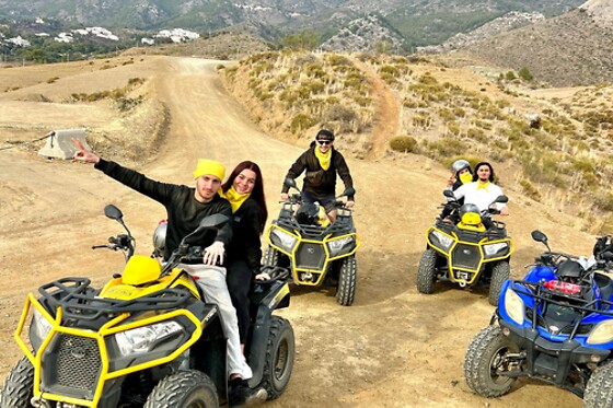 Una ruta en quad para 2 en Aventouralia en Las Lagunas de Mijas (Málaga)