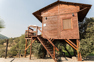 Una noche en la cabaña para 2 en Cabaña El Mirador - Finca Los Canchales en Pedroso de Acim (Cáceres)