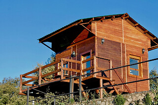 Una noche en la cabaña para 2 en Cabaña El Mirador - Finca Los Canchales en Pedroso de Acim (Cáceres)