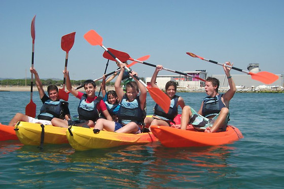 Paseo en kayak en Barcelona