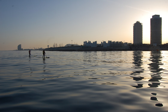 Paseo en kayak en Barcelona