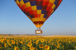 Un vuelo en globo para 1 adulto y 1 niño en Gloobo en Guadix (Granada)