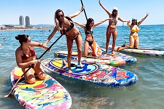 Una clase de Wakefoil y fotografías para 1 en Sea You Barcelona en Barcelona