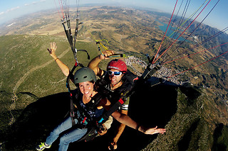Vuelo en parapente biplaza en Algodones (Cádiz)