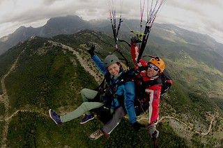 Vuelo en parapente biplaza en Algodones (Cádiz)