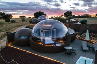 Una noche en la burbuja "Neptuno" para 2 en Miluna Open Nature Rooms en Hormigos (Toledo)