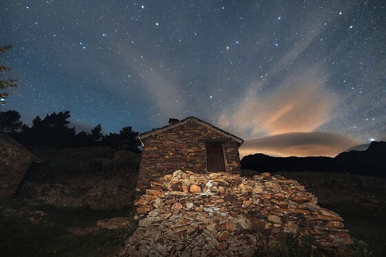 Una noche en la cabaña para 2 en Bordes Pirineu en Areu (Lleida)