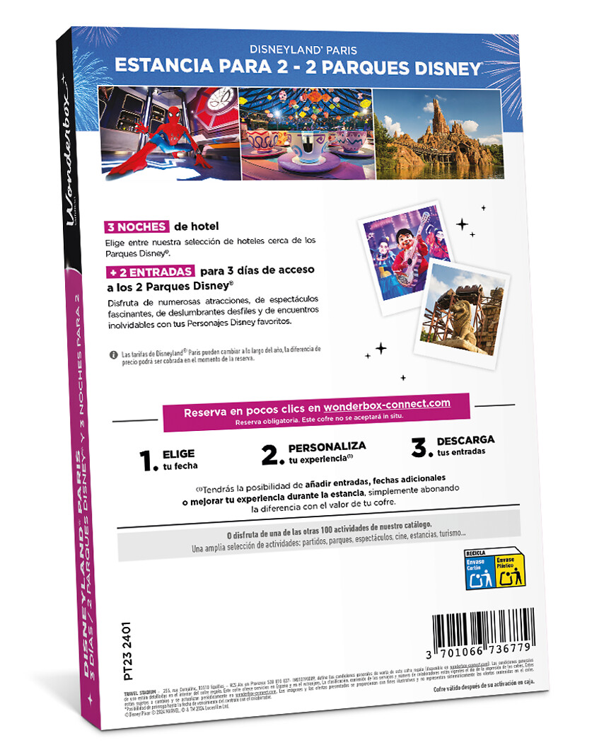 Disneyland Paris Estancia - 3 días / 3 noches - 2 personas
