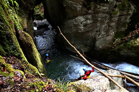 Barranquismo Cascada del Duratón en Madrid