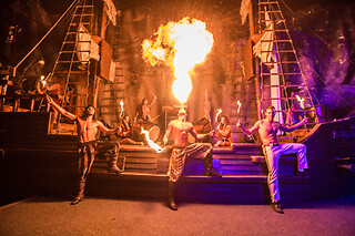 Una entrada sector VIP captains table en Show Pirates Adventure en Magaluf (Islas Baleares)