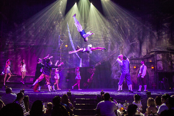 Una entrada sector VIP captains table en Show Pirates Adventure en Magaluf (Islas Baleares)