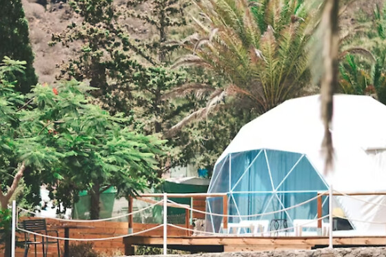 Dos noches con cenas para 2 en Eco Domo-Blue Ocean Camp en La Aldea de San Nicolás ( Las Palmas)