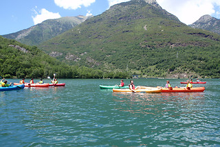 Paseo en kayak en Eriste (Huesca)
