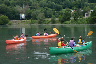 Paseo en kayak en Eriste (Huesca)